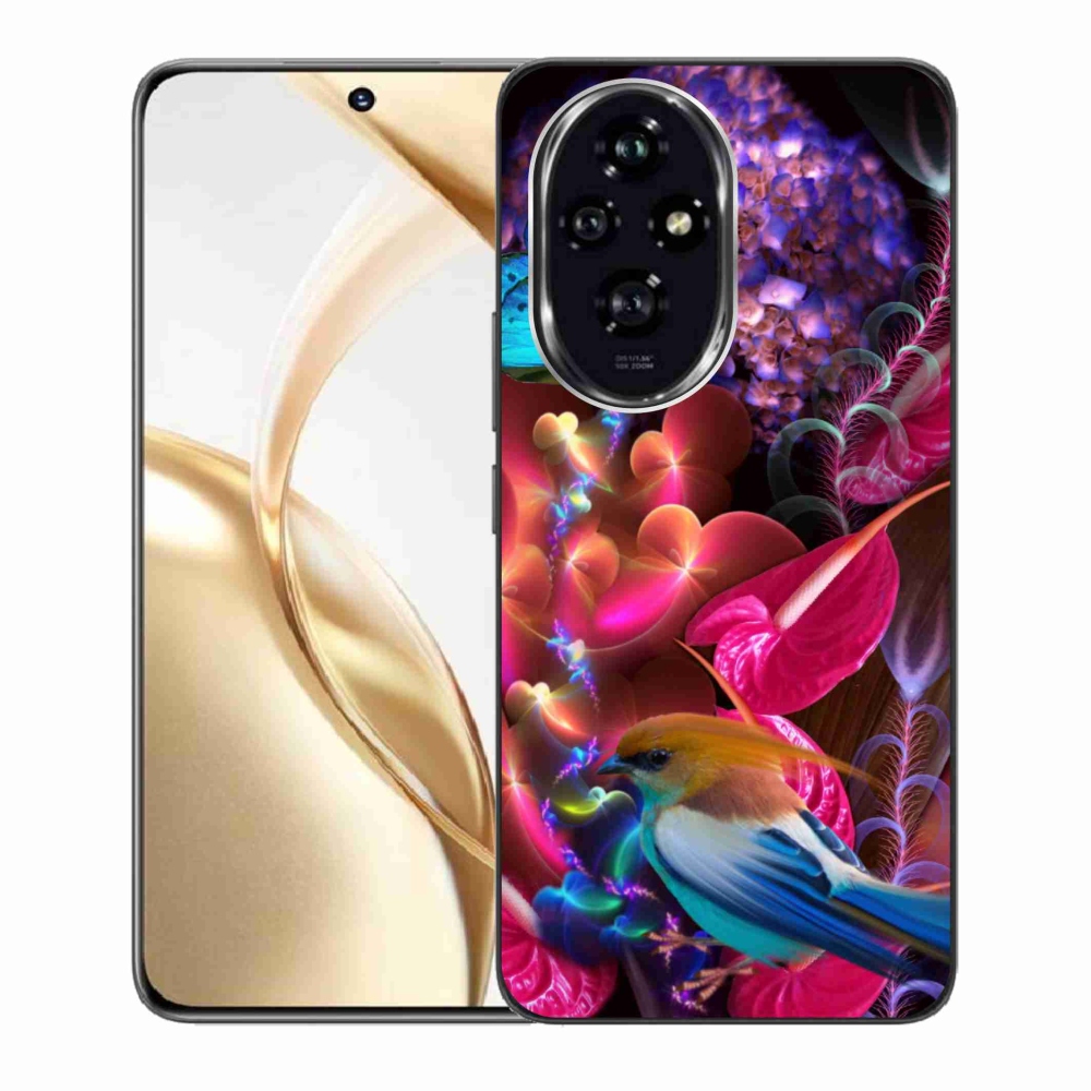 Zselés borító mmCase a Honor 200 5G készülékhez - színes virágok