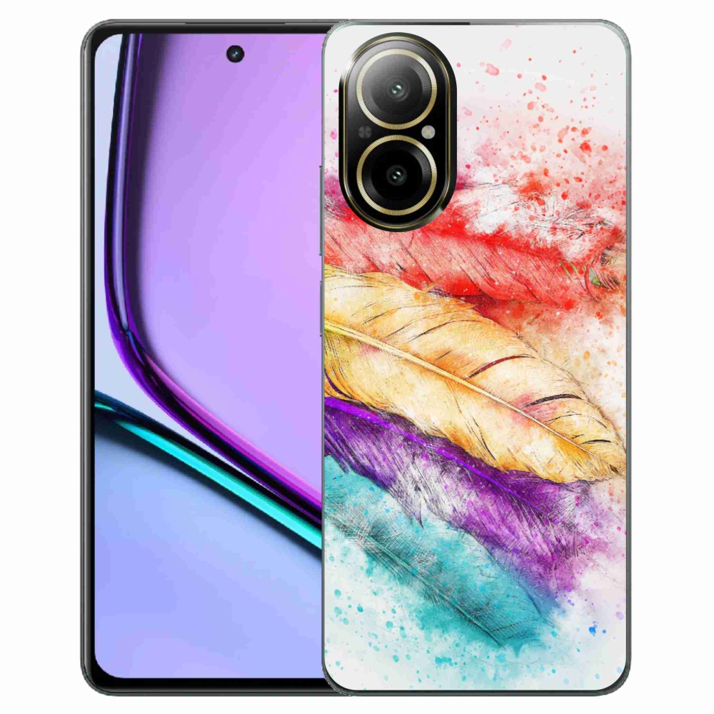 Zselés borítás mmCase a Realme C67 készülékhez - színes toll