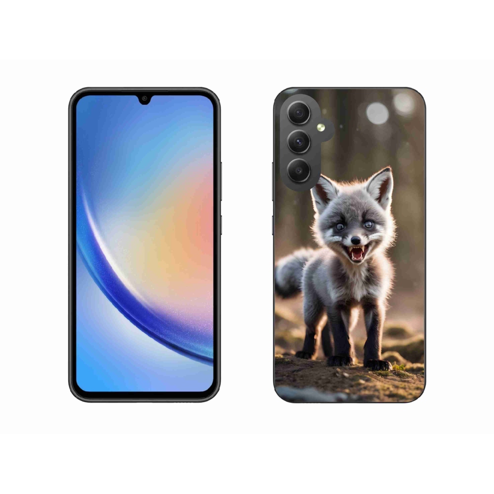 Gél védőhuzat mmCase Samsung Galaxy A34 5G - angry fox - Samsung Galaxy A34 5G - angry fox