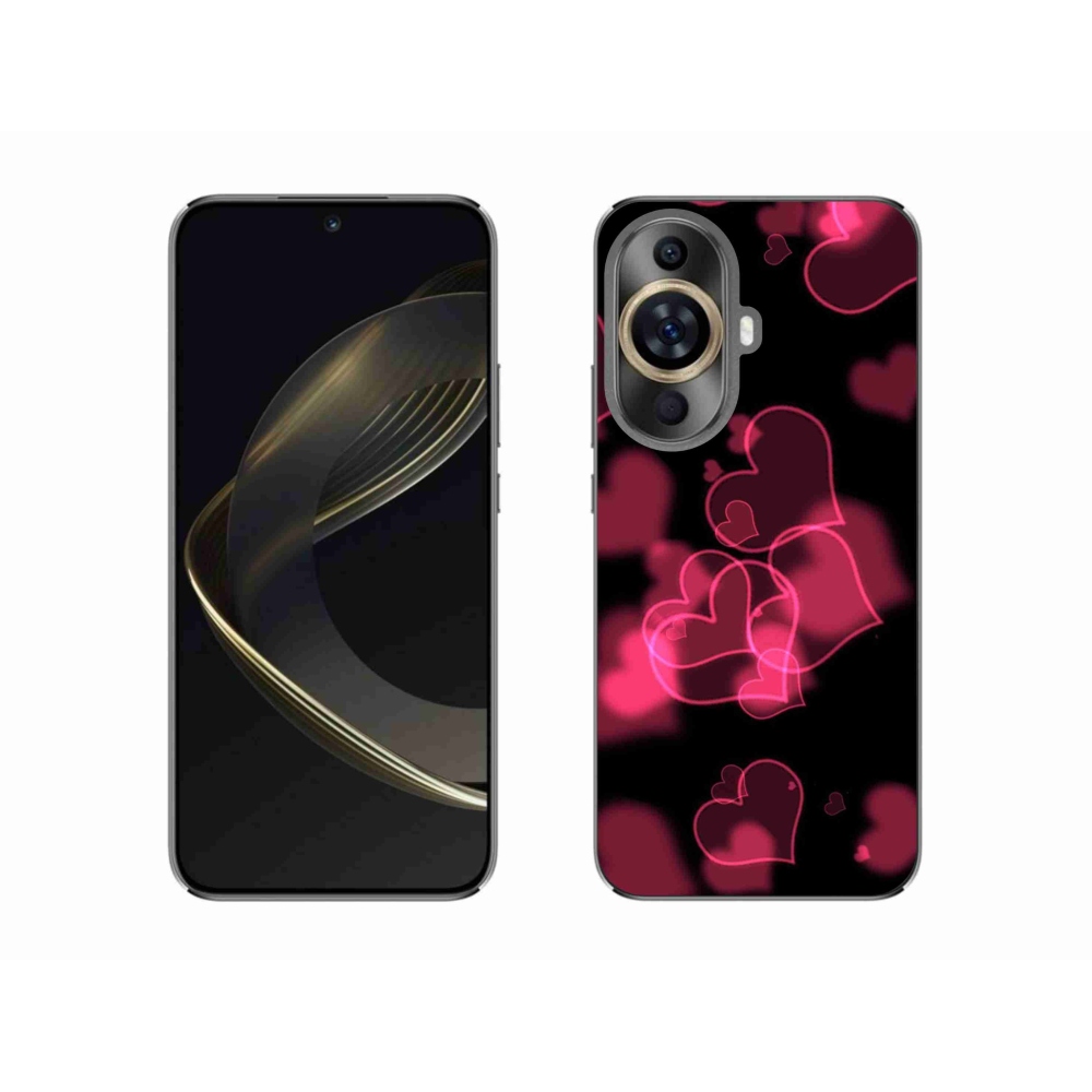 Gél borítás mmCase a Huawei Nova 11 készülékhez - piros szívek