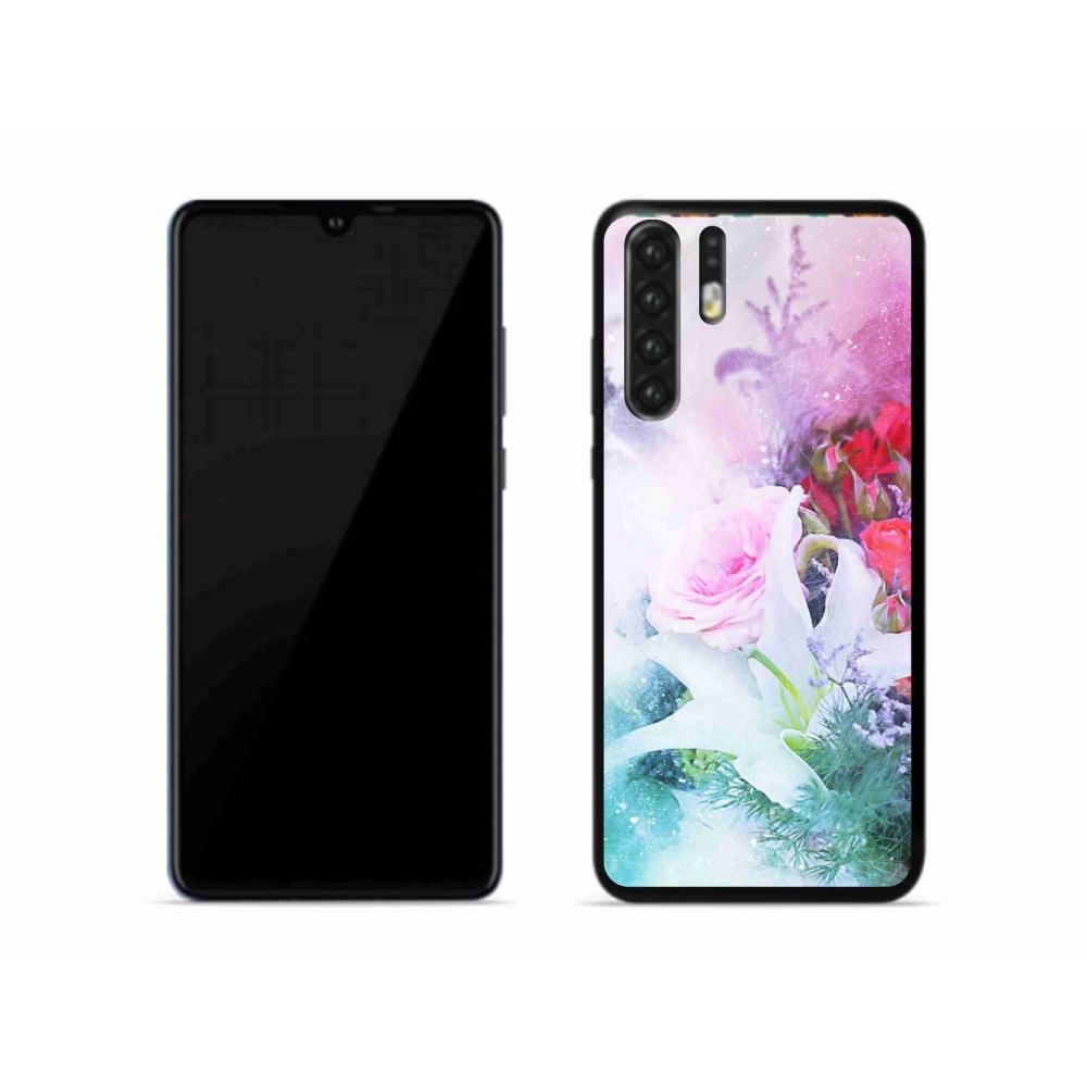 Gél borító mmCase a mobil Huawei P30 Pro - virágok 4