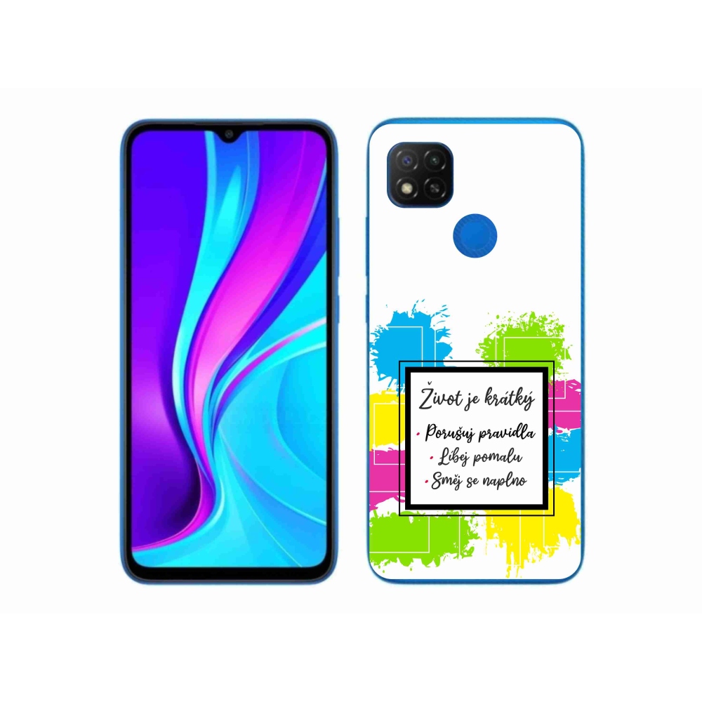 Gél borítás mmCase a Xiaomi Redmi 9C-hez - idézem 5 fehér háttér