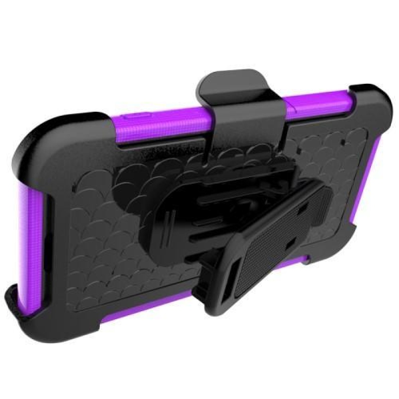 Nagy teherbírású hibrid tok iPhone 7 Plus és 8 Plus készülékhez - lila
