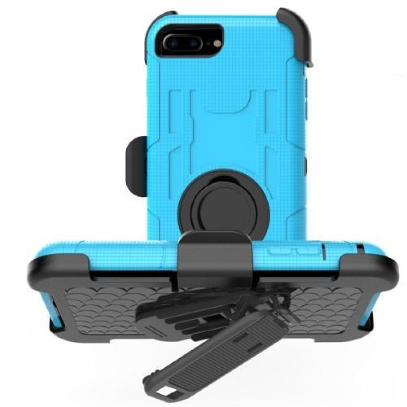 Nagy teherbírású hibrid tok iPhone 7 Plus és 8 Plus készülékhez - kék