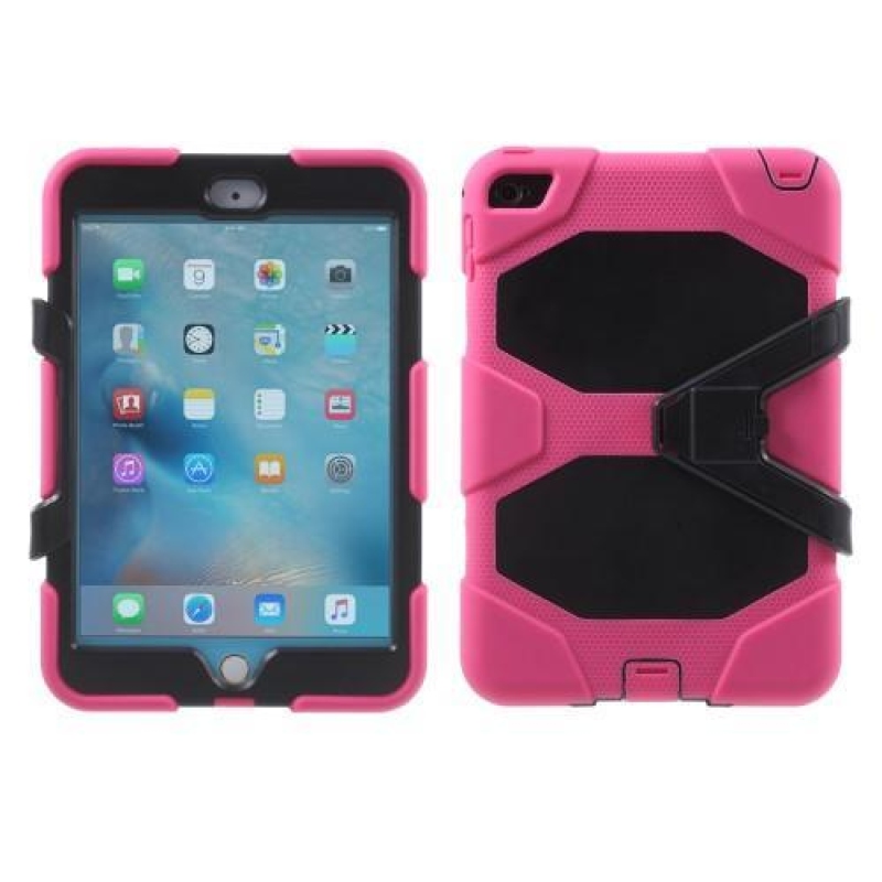 Nehéz, tartós tok iPad mini 4 készülékhez - rózsaszín