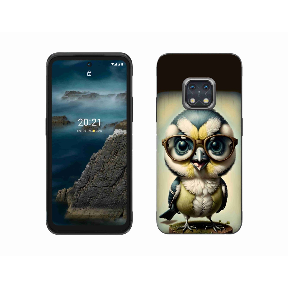 Zselés borítás mmCase a Nokia XR20 készülékhez - cub szemüveggel