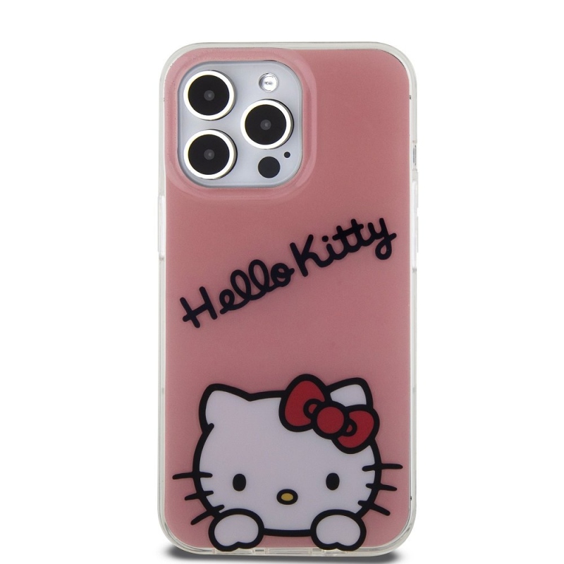 Hello Kitty IML Daydreaming logós hátlap iPhone 13 Pro rózsaszínű készülékhez