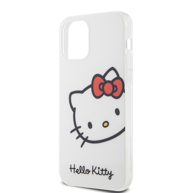 Hello Kitty IML Head logós hátlap iPhone 12/12 Pro fehérhez