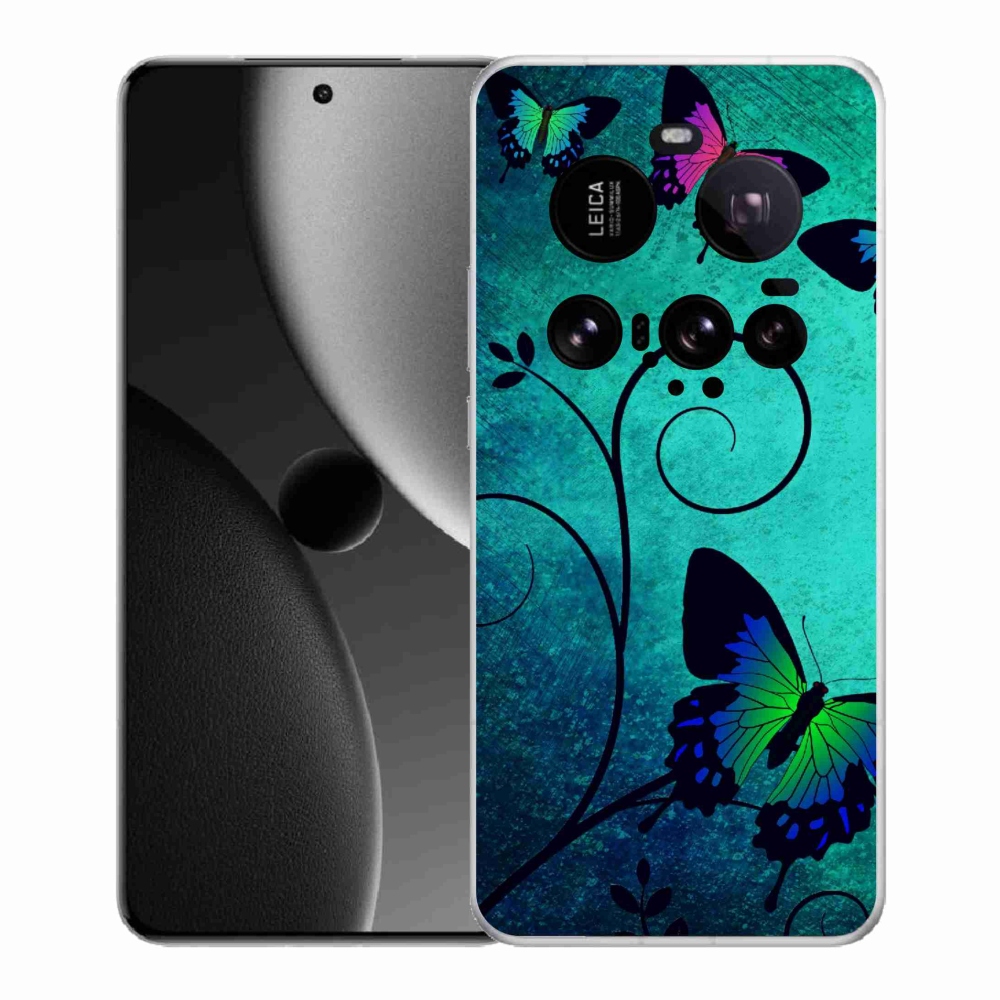 Gél borítás mmCase a Xiaomi 15 Ultra számára - színes pillangók