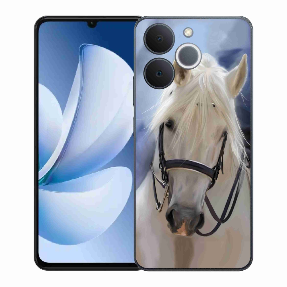 Zselés borítás mmCase a Realme Note 70T készülékhez - fehér ló