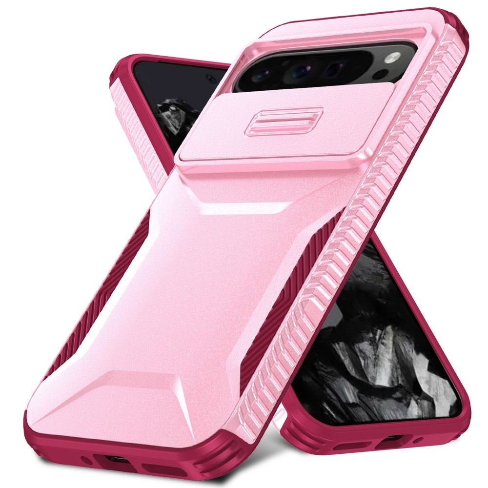 Fedél ellenálló borítás a Google Pixel 9 Pro XL-hez - rózsaszín/rózsaszín