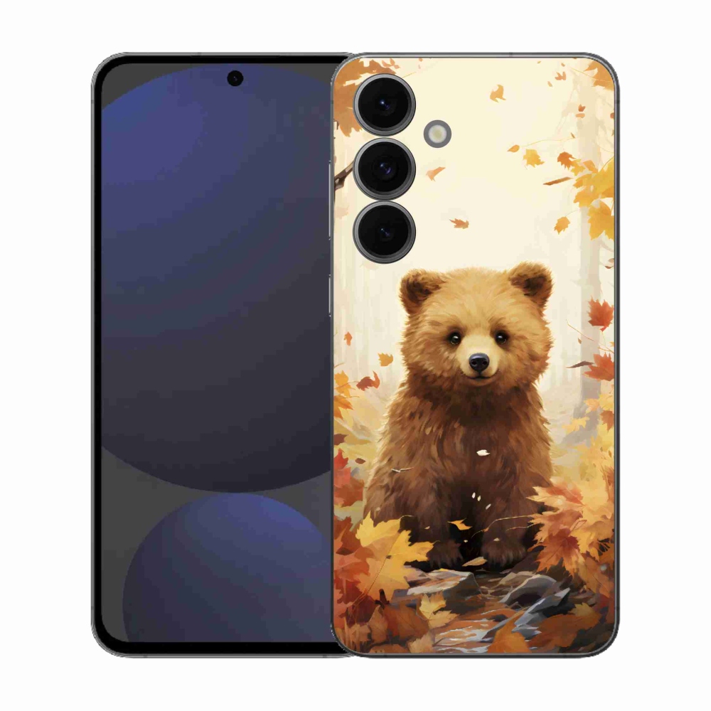 Zselés borítás mmCase Samsung Galaxy S25 FE - medve az erdőben