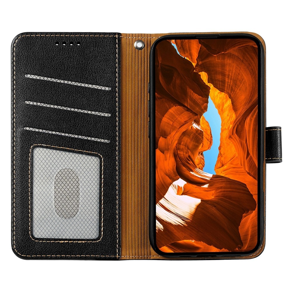 Csatos könyvtáska Xiaomi Redmi 15 5G - fekete