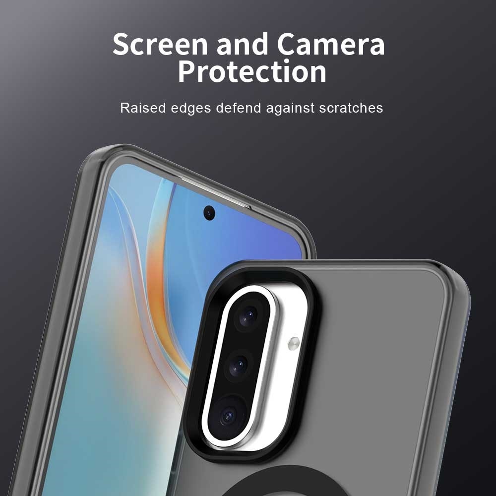 Candy zselés tok MagSafe-val a Samsung Galaxy A36 5G/A56 5G készülékhez - fekete