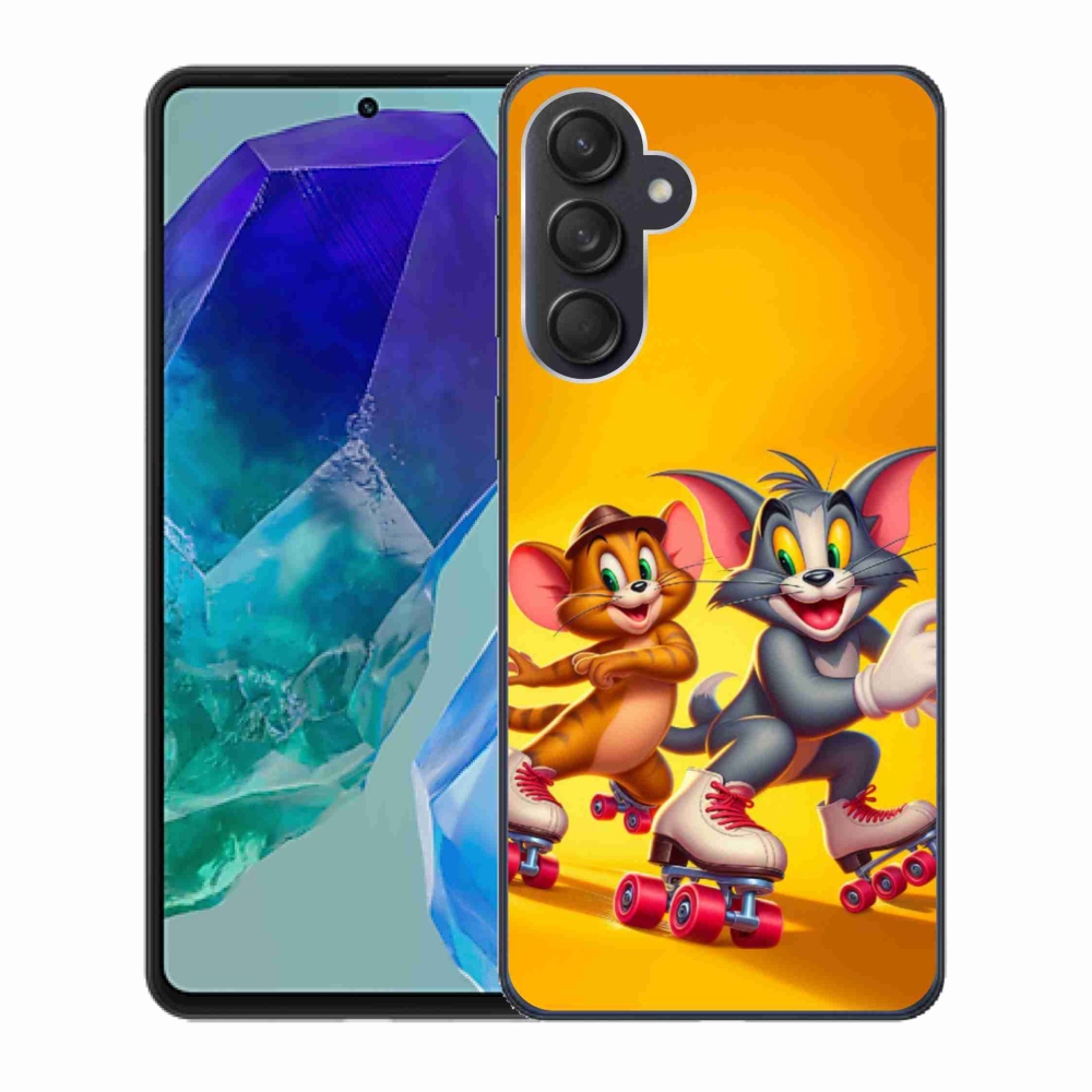 Zselés borítás mmCase Samsung Galaxy M55 5G készülékhez - tom and jerry