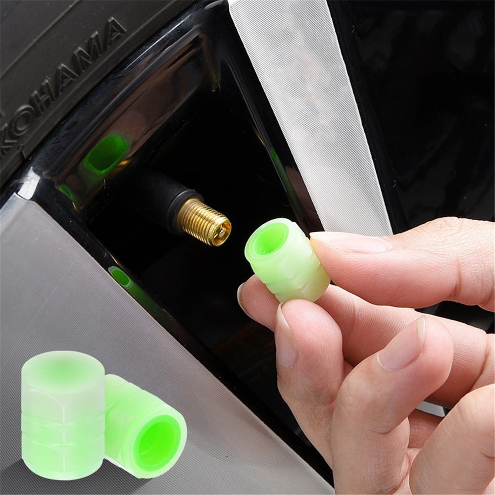 Világító szelepsapkák autóhoz, motorkerékpárhoz és kerékpárhoz - 4 db.