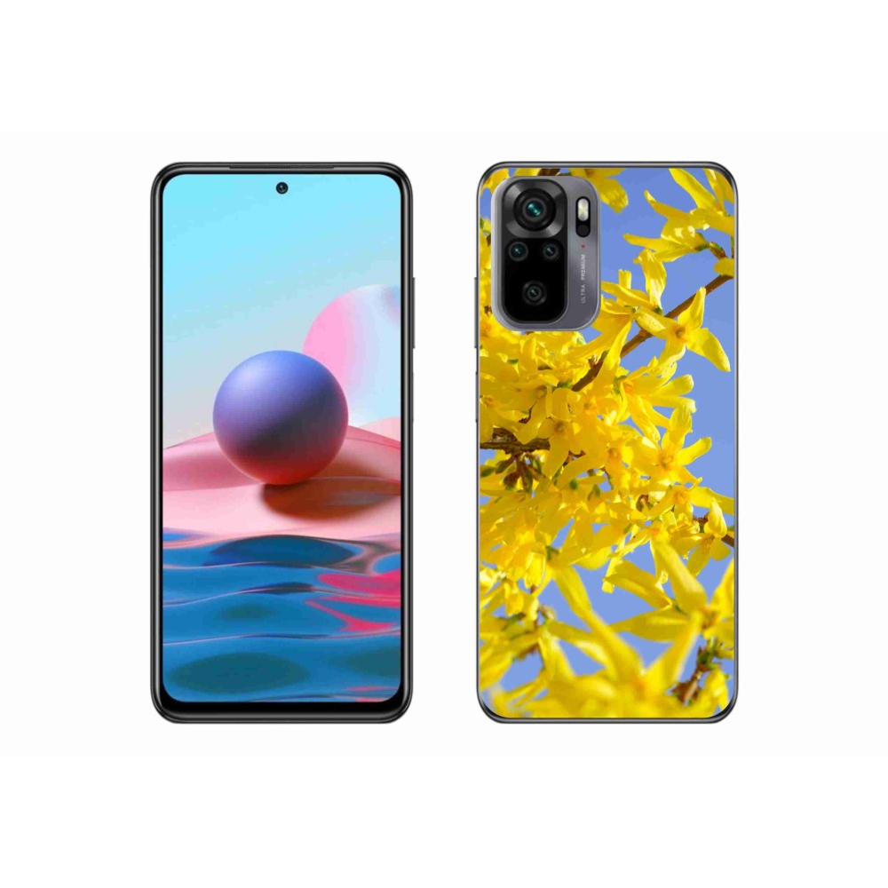 Gél borító mmCase a Xiaomi Poco M5s készülékhez - sárga virágok