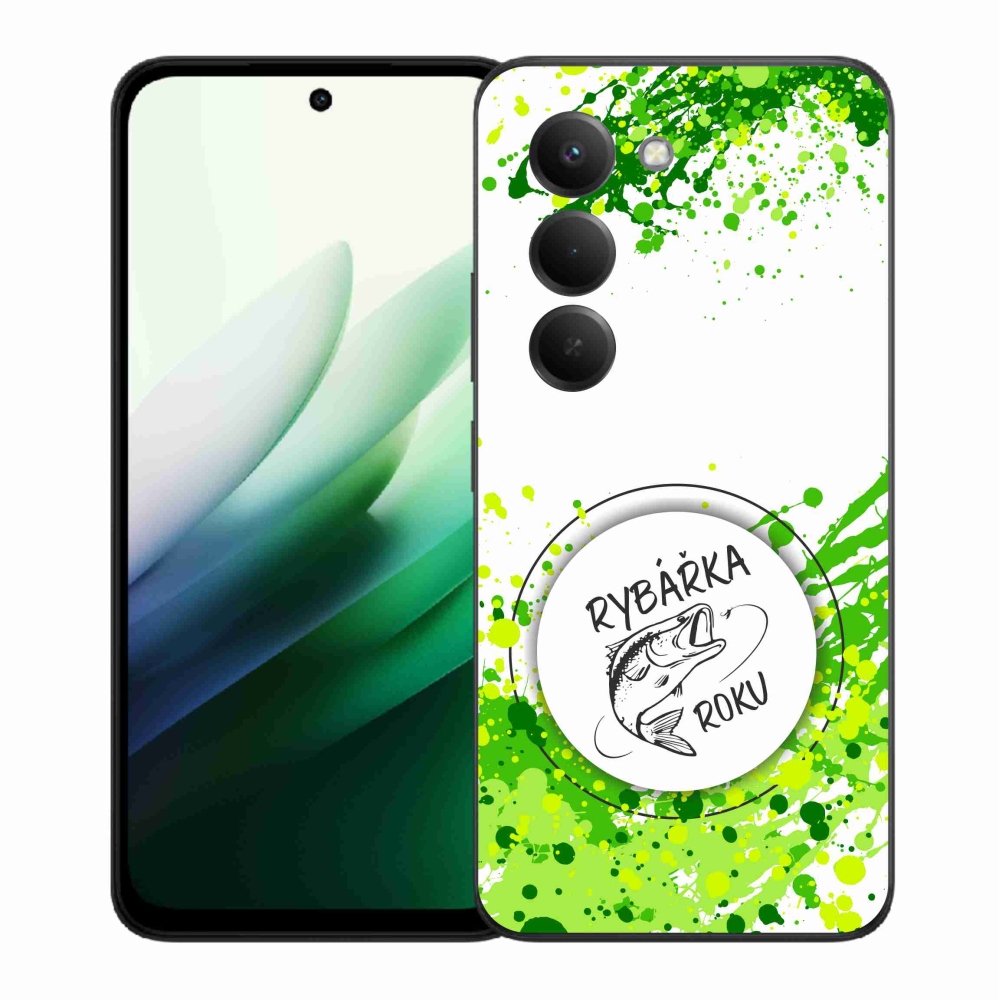 Gél borító mmCase a Xiaomi Redmi 15 5G-n - az év horgásza fehér háttérrel