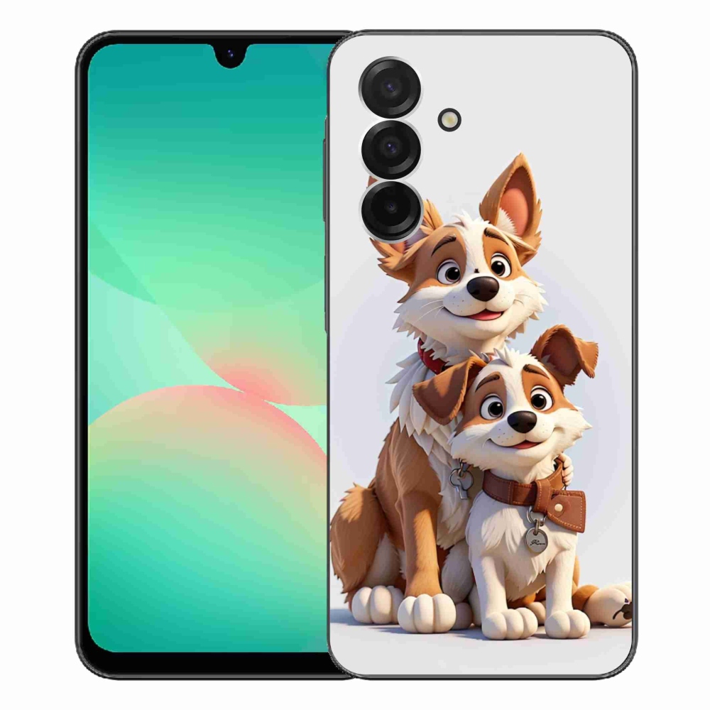 Gél borítás mmCase Samsung Galaxy A26 5G - rajzoló kutyákhoz