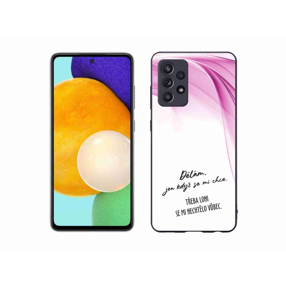 Gél borító mmCase Samsung Galaxy A52s 5G - vicces szöveg 12 fehér háttér