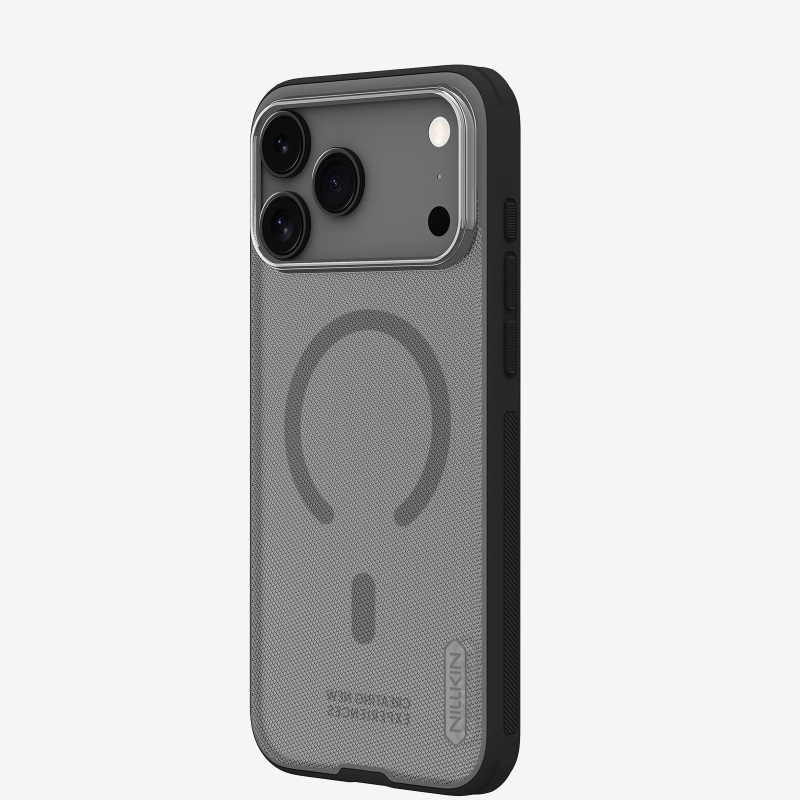 Nillkin Super Frosted PRO mágneses hátsó borítás Apple iPhone 17 Pro Max-hoz Átlátszó fekete