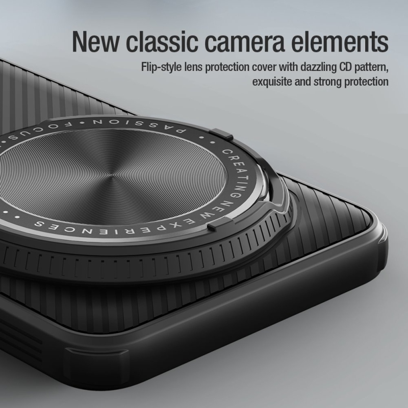 Nillkin CamShield támasz hátsó borító Xiaomi 15 Ultra fekete színűhöz