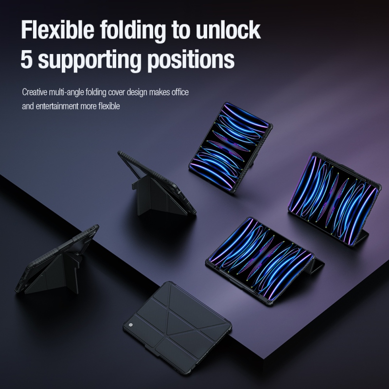 Nillkin Bumper PRO védőállvány tok többszögű iPad Pro 13 2024 Fekete