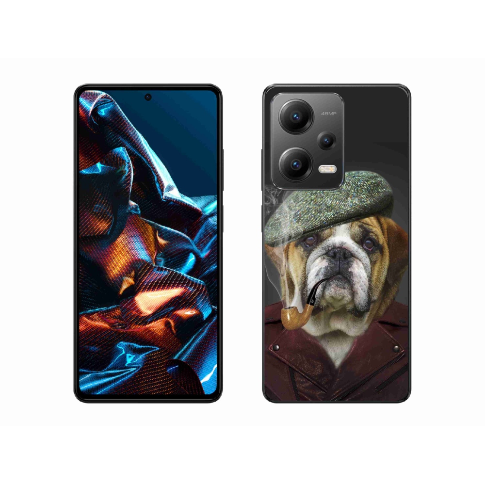 Gél borítás mmCase a Xiaomi Redmi Note 12 Pro 5G-hez - kutya csővel