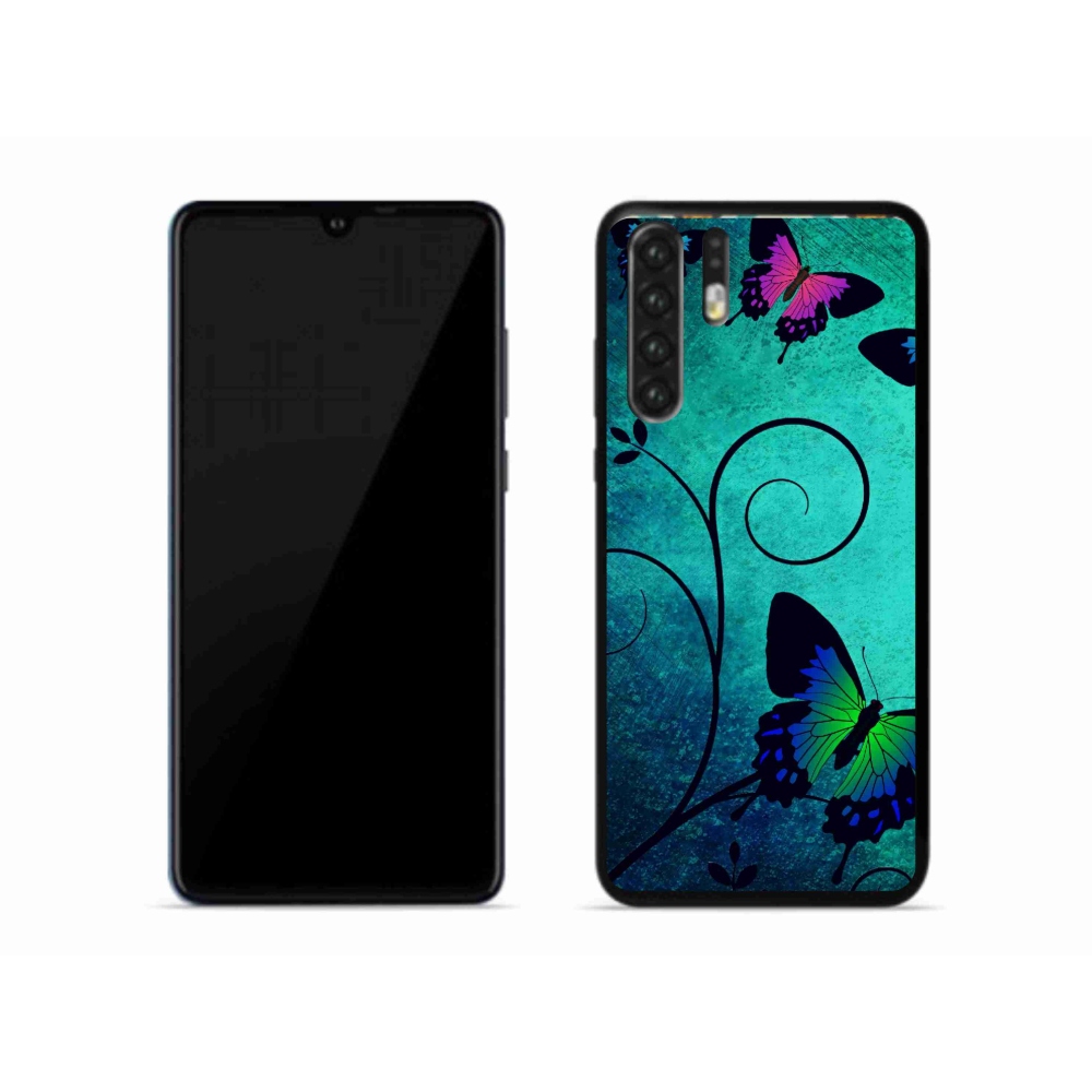 Gél borító mmCase a mobil Huawei P30 Pro - színes pillangókhoz