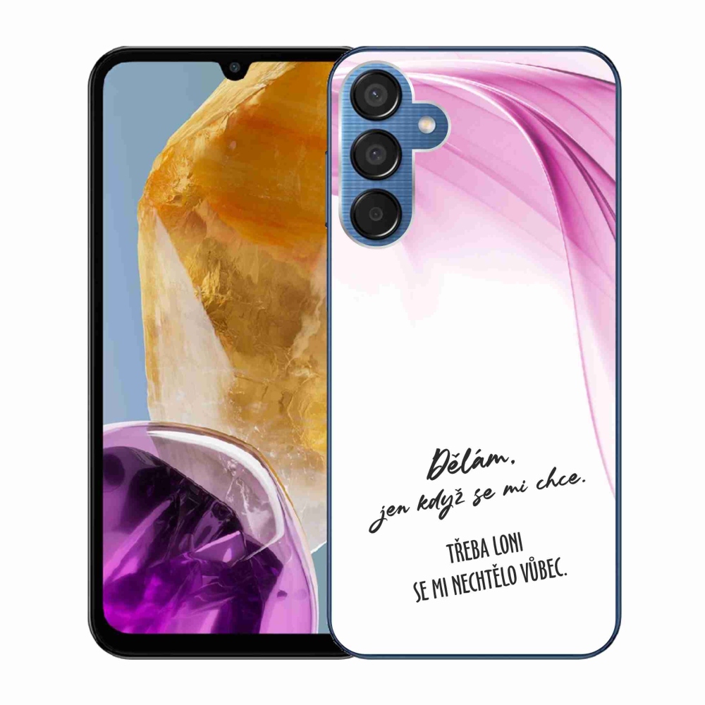 Gél borító mmCase Samsung Galaxy M15 5G - vicces szöveg 12 fehér háttér