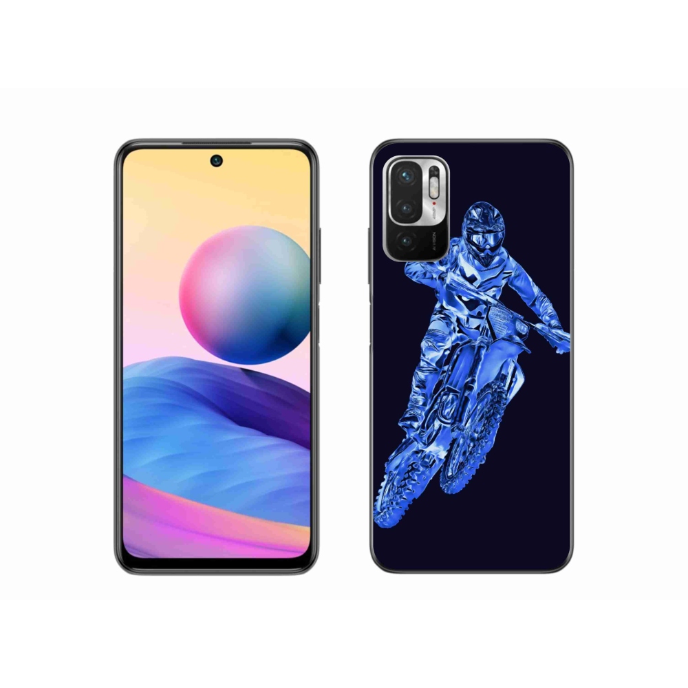Gél borítás mmCase a Xiaomi Poco M3 Pro/5G számára - motocross 1