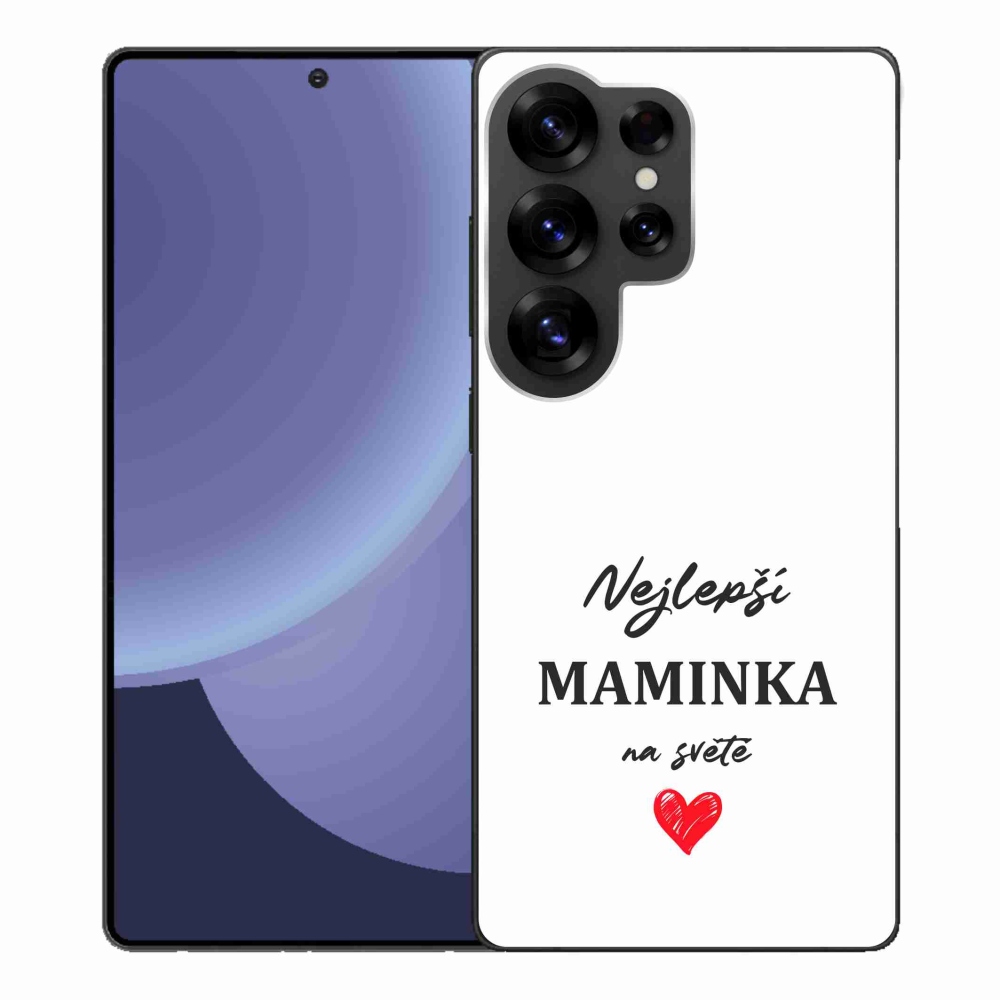 Gél borító mmCase a Samsung Galaxy S25 Ultra - legjobb anya 1 fehér háttérrel