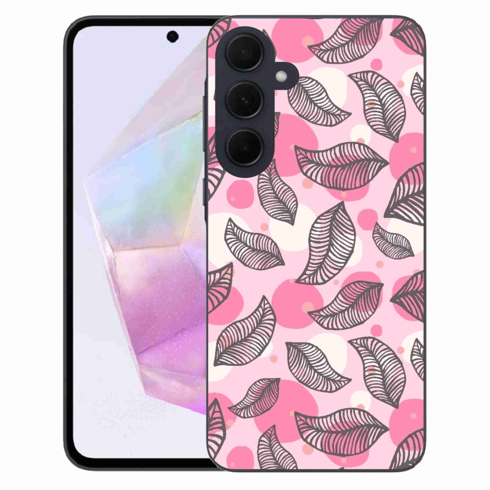 Gél borítás mmCase Samsung Galaxy A35 5G - rajzfilmes hulló levelek