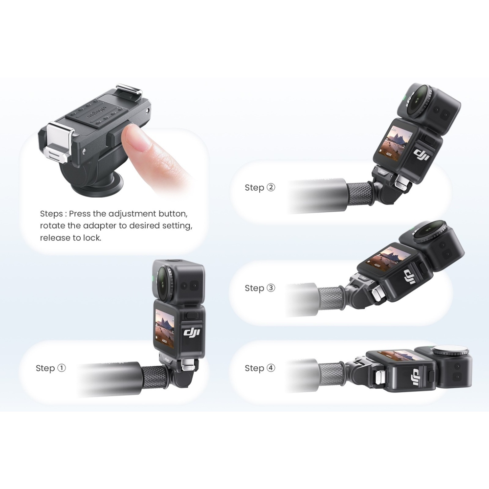 AMAGISN Kétoldalas, állítható gyorskioldó adapter DJI Osmo Action 6-hoz