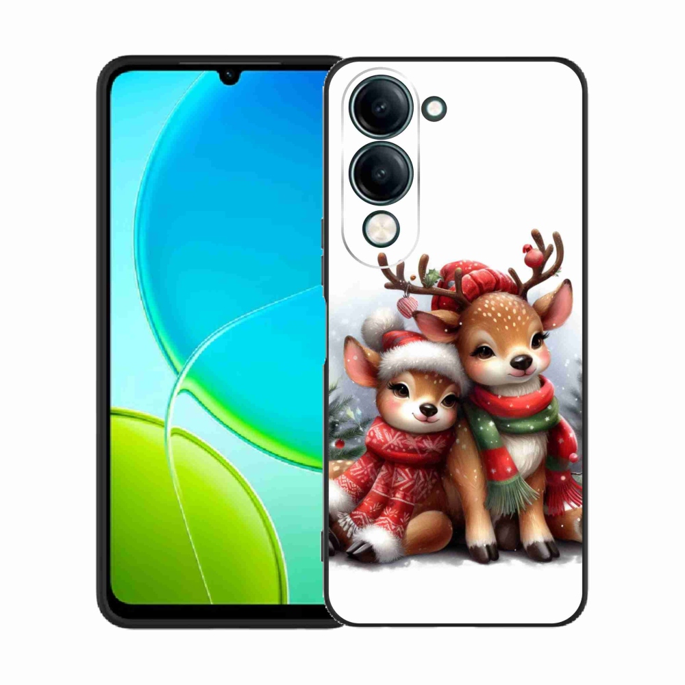 Gél borító mmCase a Vivo Y29s 5G-hez - karácsonyi rénszarvas