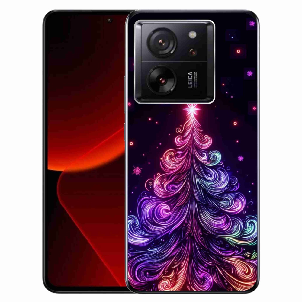 Gél borítás mmCase a Xiaomi 13T/13T Pro számára - neon karácsonyfa 1