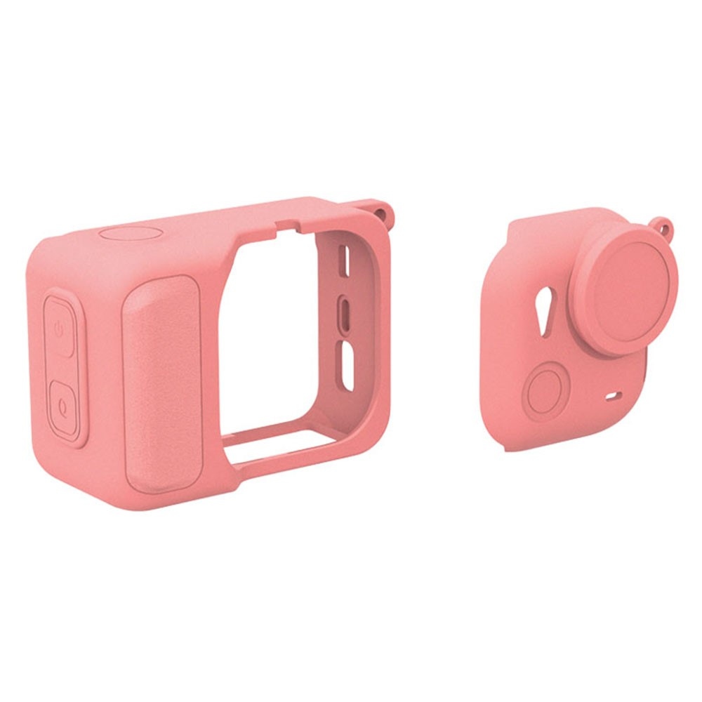 Szilikon védőtok lencsevédővel Insta360 GO Ultra készülékhez - rózsaszín