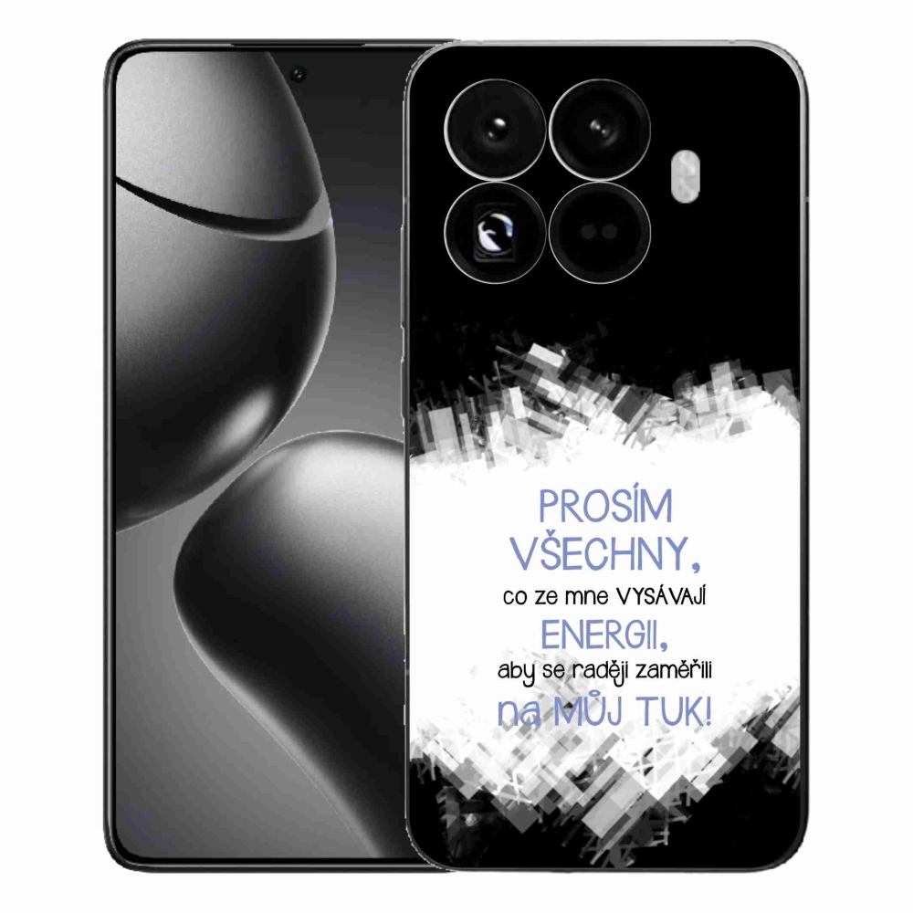 Gél borító mmCase a Xiaomi 15T Pro - vicces szöveg 1 kék