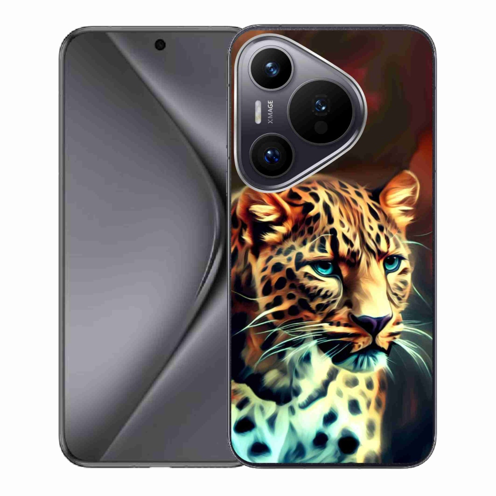 Gél borítás mmCase a Huawei Pura 70 készülékhez - leopárd