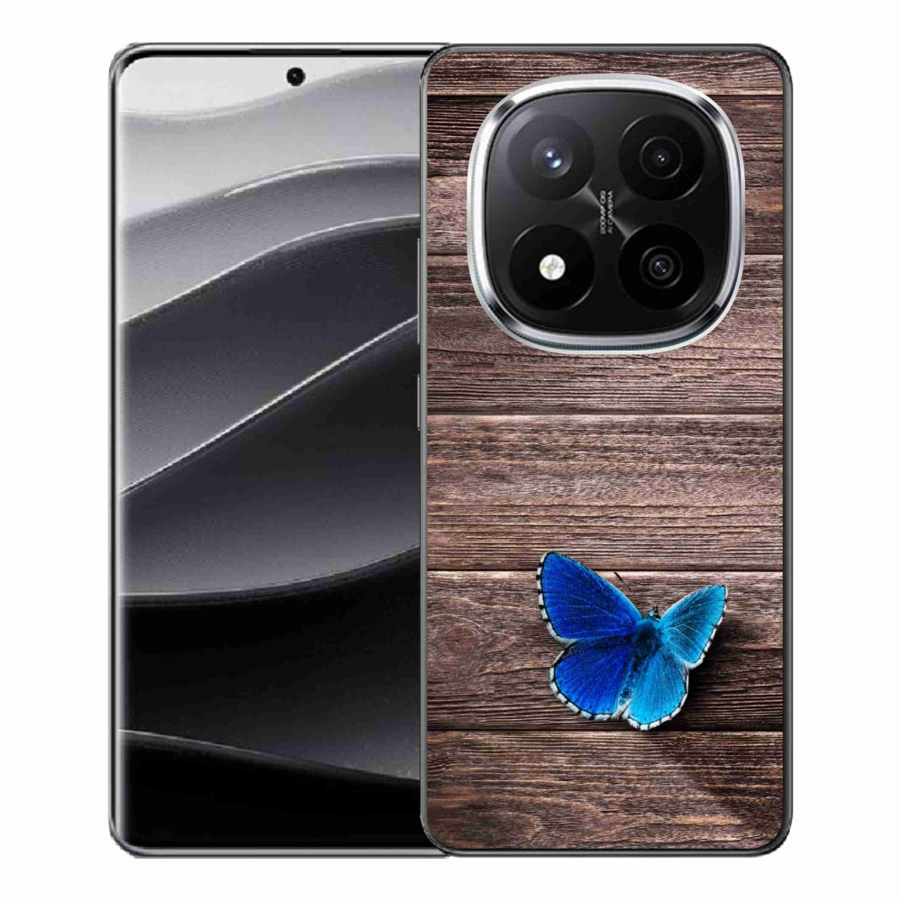 Zselés borítás mmCase a Xiaomi Redmi Note 14 Pro+ 5G - kék pillangó 1