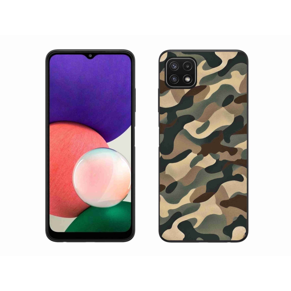 Zselés borítás mmCase Samsung Galaxy A22 5G - terepszínű minta 11