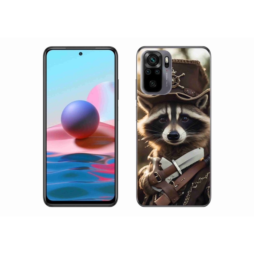 Gél borító mmCase a Xiaomi Redmi Note 10S-hez - mosómedve egyenruhában