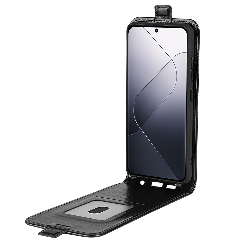 Függőleges könyvtáska a Xiaomi 14-hez - fekete