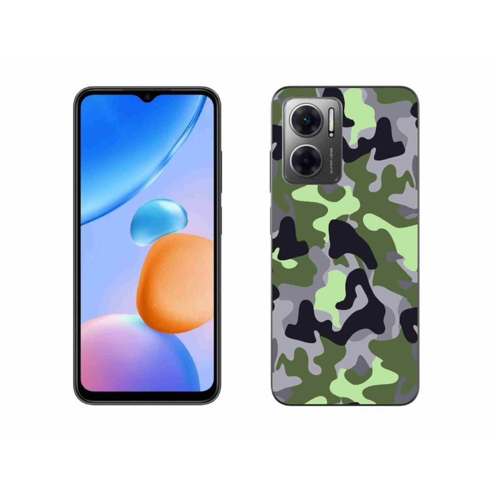 Gél borítás mmCase a Xiaomi Redmi 10 5G-hez - álcázó minta 7