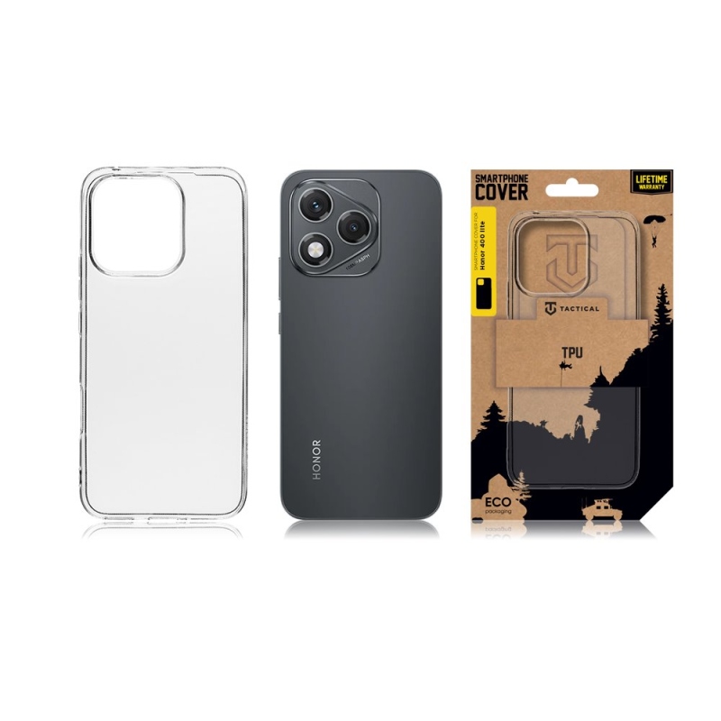 Taktikai TPU borítás a Honor 400 Lite számára Átlátszó