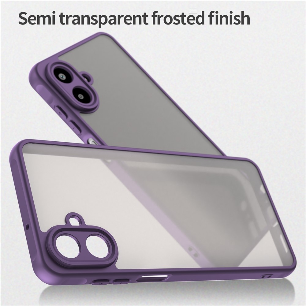 Zselés tok kemény hátlappal Samsung Galaxy A07 4G - lila