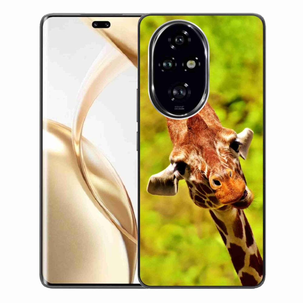 Zselés borítás mmCase a Honor 200 Pro 5G számára - zsiráf