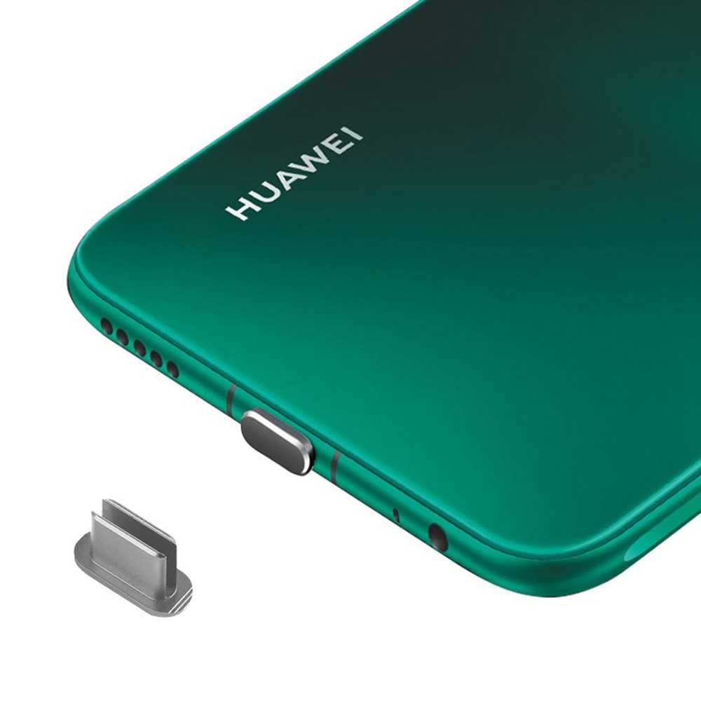 Alumínium porvédő fedél USB-C-csatlakozóhoz – szürke