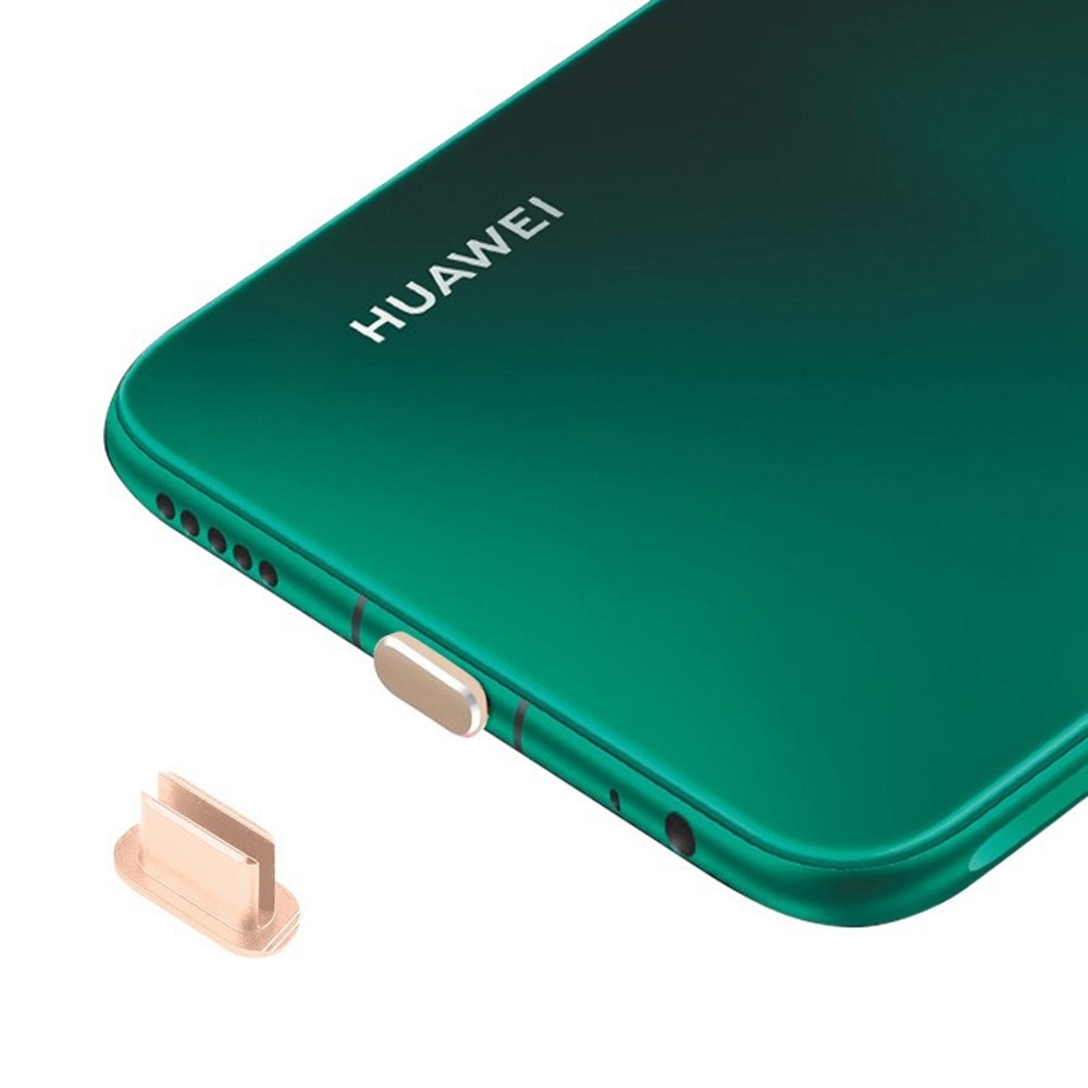USB-C-csatlakozóhoz való alumínium porvédő kupak – arany színű