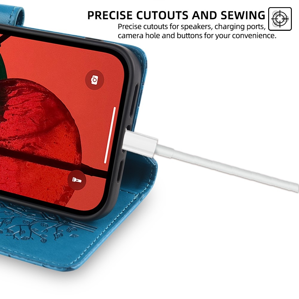 Fa könyvtáska Huawei Pura 70 Pro-hoz - kék